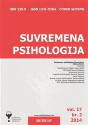 Suvremena psihologija - novi broj časopisa Vol. 20, br. 1, str. 1-102
