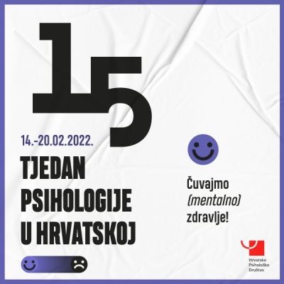 15. Tjedan psihologije u Hrvatskoj - najava događanja