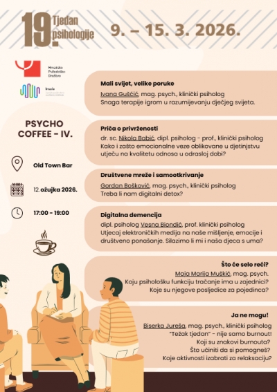 Rab u 19. Tjednu psihologije - Psycho Cofee IV