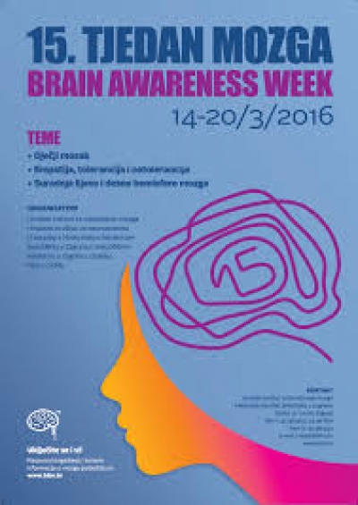 15. Tjedan mozga (Brain Awarness Week) u Hrvatskoj