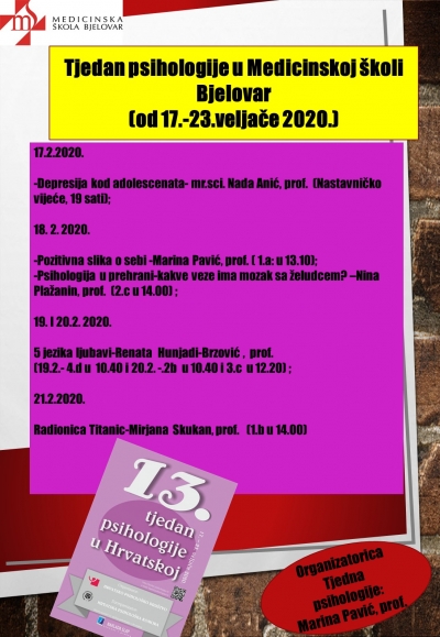 Medicinska škola u Bjelovaru - u 13.TP