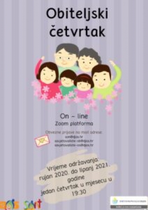 Obiteljski četvrtak - webinar dr Ane Kurtović - 24.9.20.