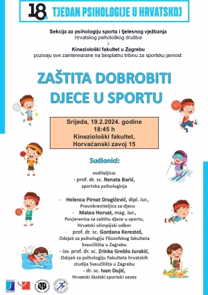 Sekcija za psihologiju sporta i tjelesnog vježbanja - u 18. Tjednu psihologije