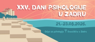 XXV. Dani psihologije u Zadru - rok za dostavu sažetaka produljen je do 1. ožujka 2026.