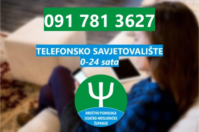 Telefonska psiholo&scaron;ka pomoć u Sisačko-moslavačkoj županiji