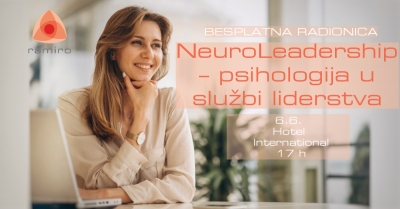Neuroleadership – psihologija u službi liderstva -  Besplatna Ramiro radionica, 6. lipnja, od 17 do 19 sati, Hotel International