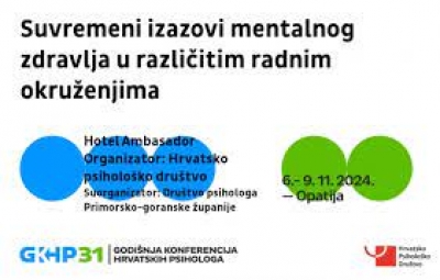 Sekcija za zdravstvenu psihologiju - poziv na sastanak na 31GKHP