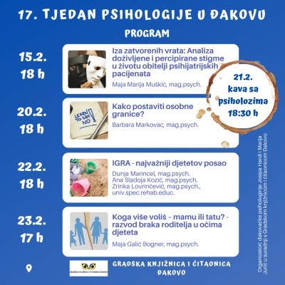 17. Tjedan psihologije u Đakovu - Gradska knjižnica