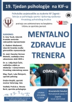 Sekcija za psihologiju sporta i tjelesnog vježbanja - u 19. Tjednu psihologije