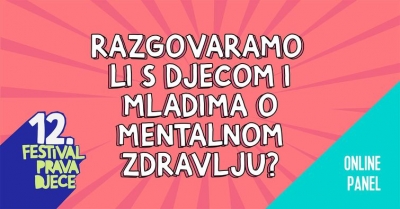 Razgovaramo li s djecom i mladima o mentalnom zdravlju - panel diskusija u Velikoj Gorici