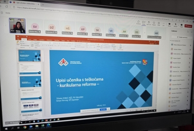 Sekcija za profesionalno usmjeravanje - održala predavanje na temu „Upis učenika s teškoćama u razvoju – kurikularna reforma“