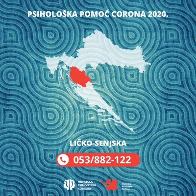 Telefonska psiholo&scaron;ka pomoć u Ličko-senjskoj županiji