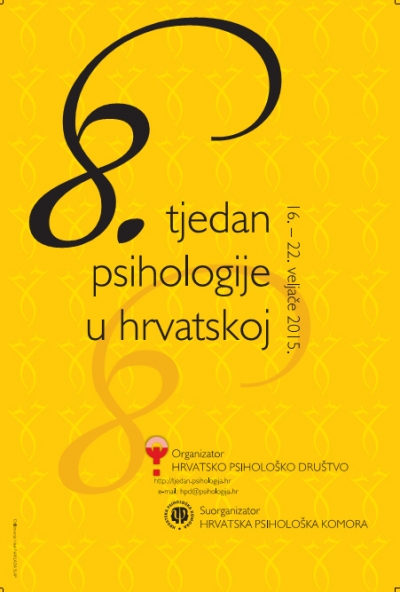 8. tjedan psihologije u Hrvatskoj - 16. - 22. veljače 2015. - aktivno sudjelovanje se boduje