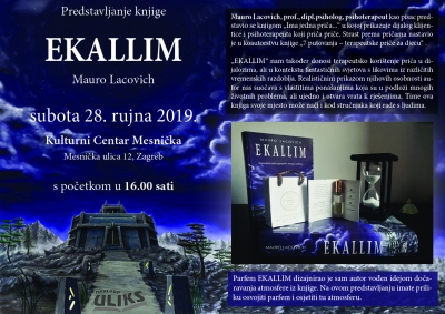 EKALLIM - poziv na predstavljanje nove knjige kolege Maura Lacovicha