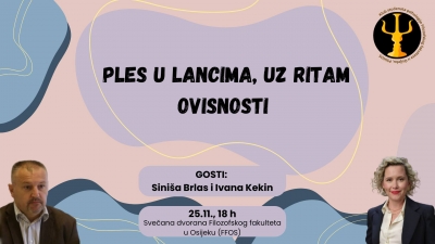 Najava okruglog stola: Ivana Kekin i Siniša Brlas sučelice u Osijeku o rizičnim i ovisničkim ponašanjima mladih
