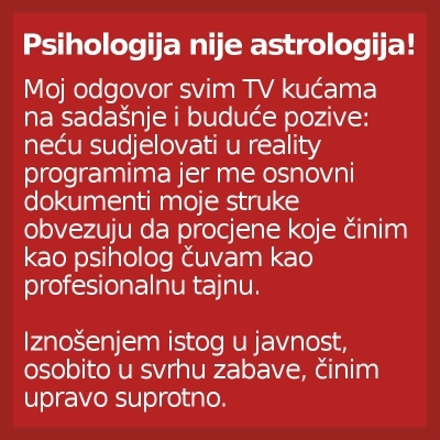 Facebook akcije: Psihologija nije astrologija